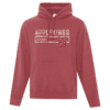 Red hooded sweatshirt with the text "APPLEKINGS HOCKEY" and a logo combining letters GB inside an apple shape on the front