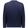 colts_clubhouse_pullover_navy_back Long-sleeve navy blue shirt displayed from the back, featuring a simple and sleek design suitable for casual or athletic wear.