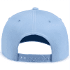 Light blue baseball cap with a snapback closure, featuring the word "PACIFIC" embossed on the adjustable strap. Ideal for casual wear and outdoor activities.